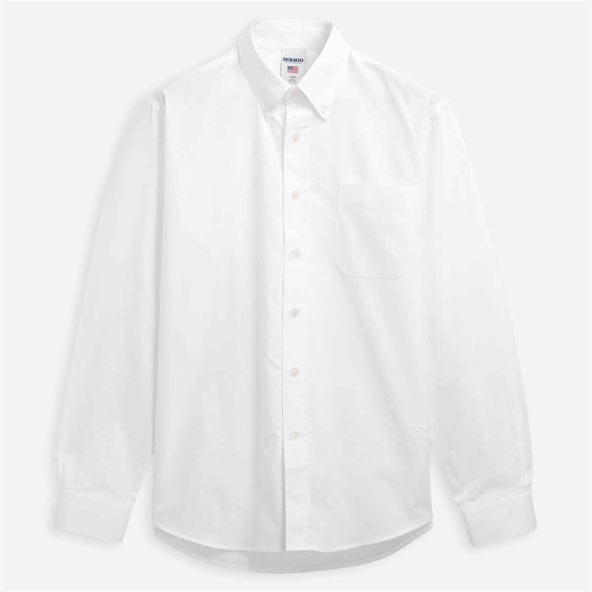 Camicia oxford in cotone bianco unisex