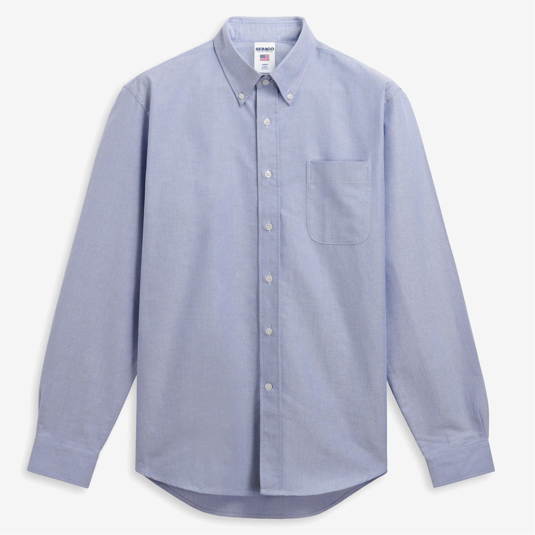 Klassisches blaues Unisex-Oxfordhemd für den Yachtsport 01