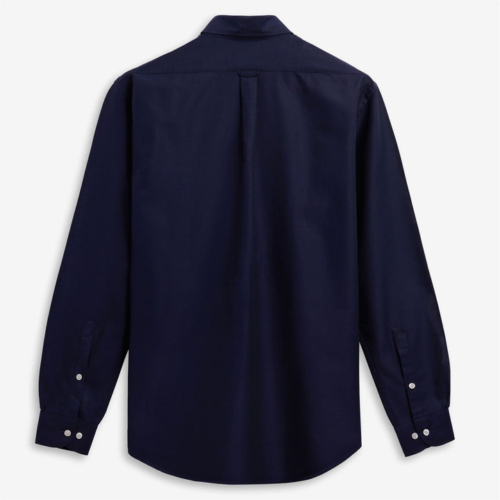Chemise Oxford unisexe bleu marine pour la voile avec étiquette logo 2