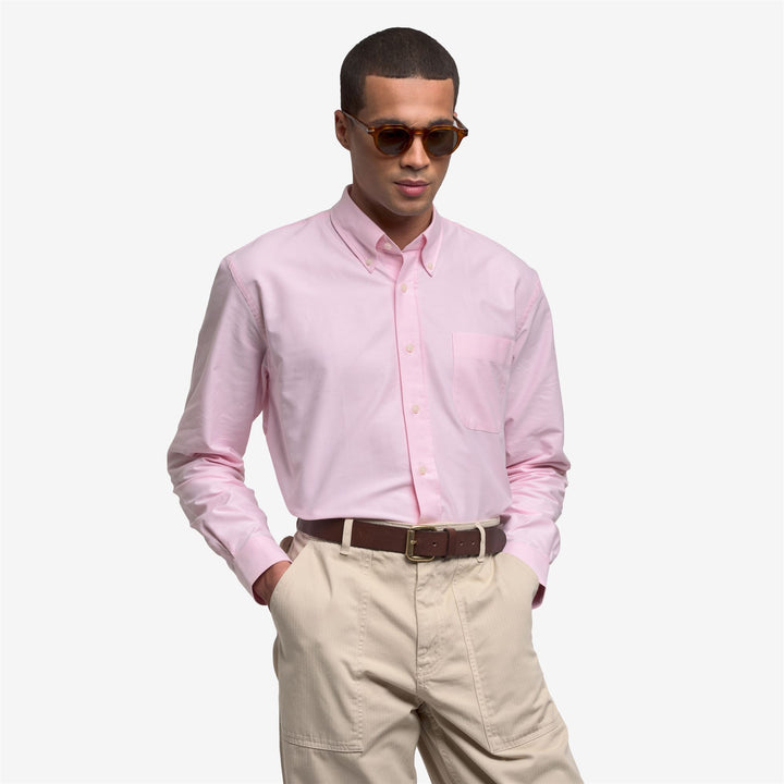 Pink Unisex Oxford Yachting Shirt with Classic Style 4