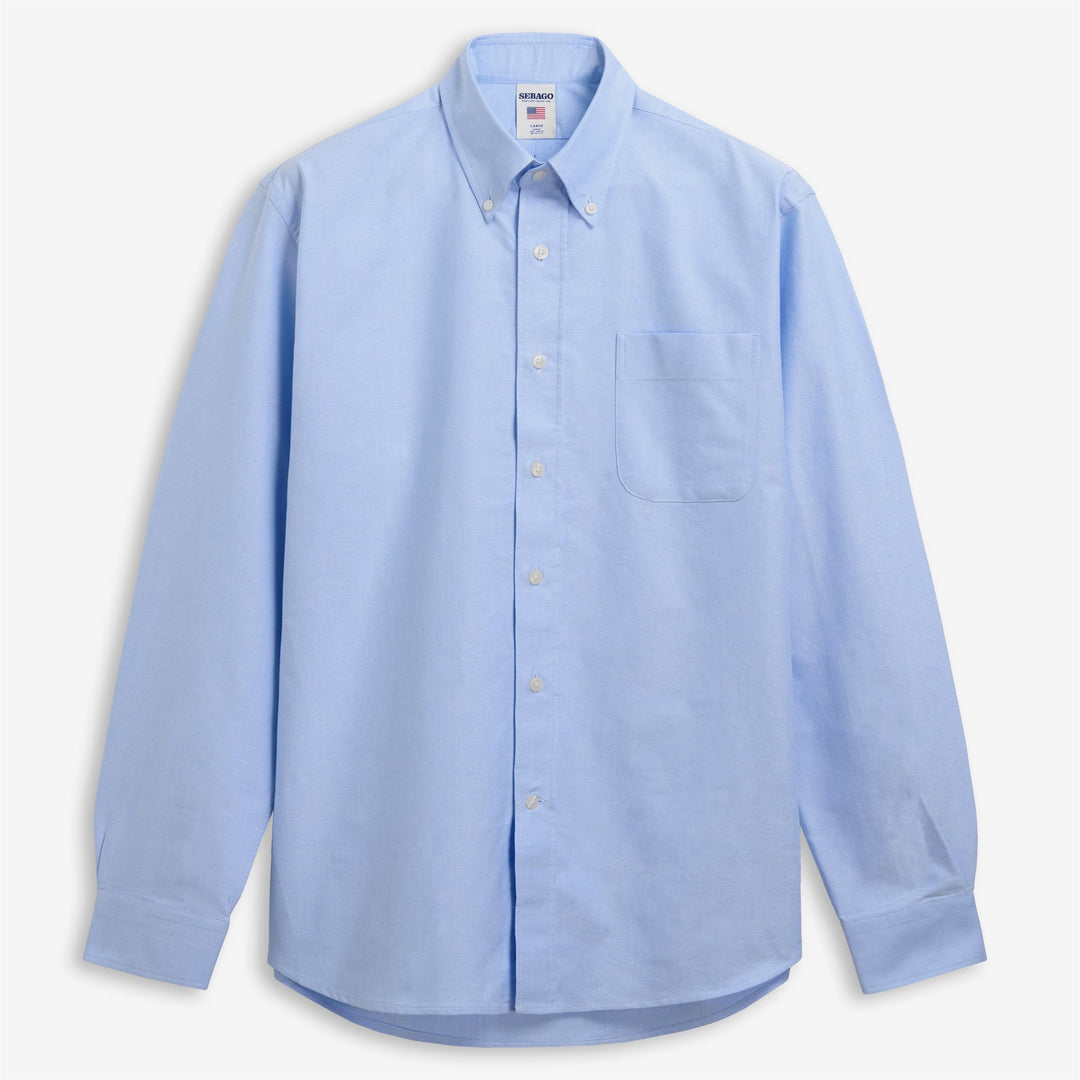 Camisa náutica Oxford unisex azul celeste 01