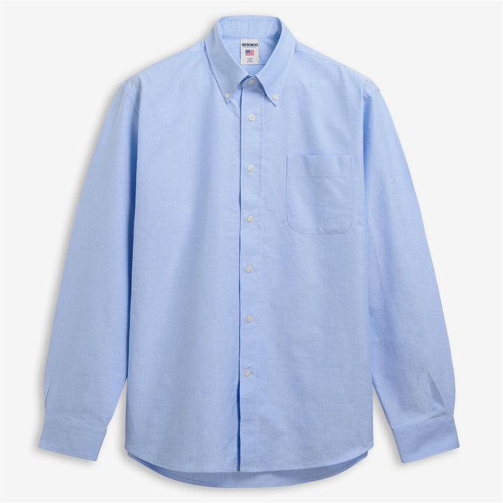 Chemise Oxford Yachting unisexe bleu azur 1