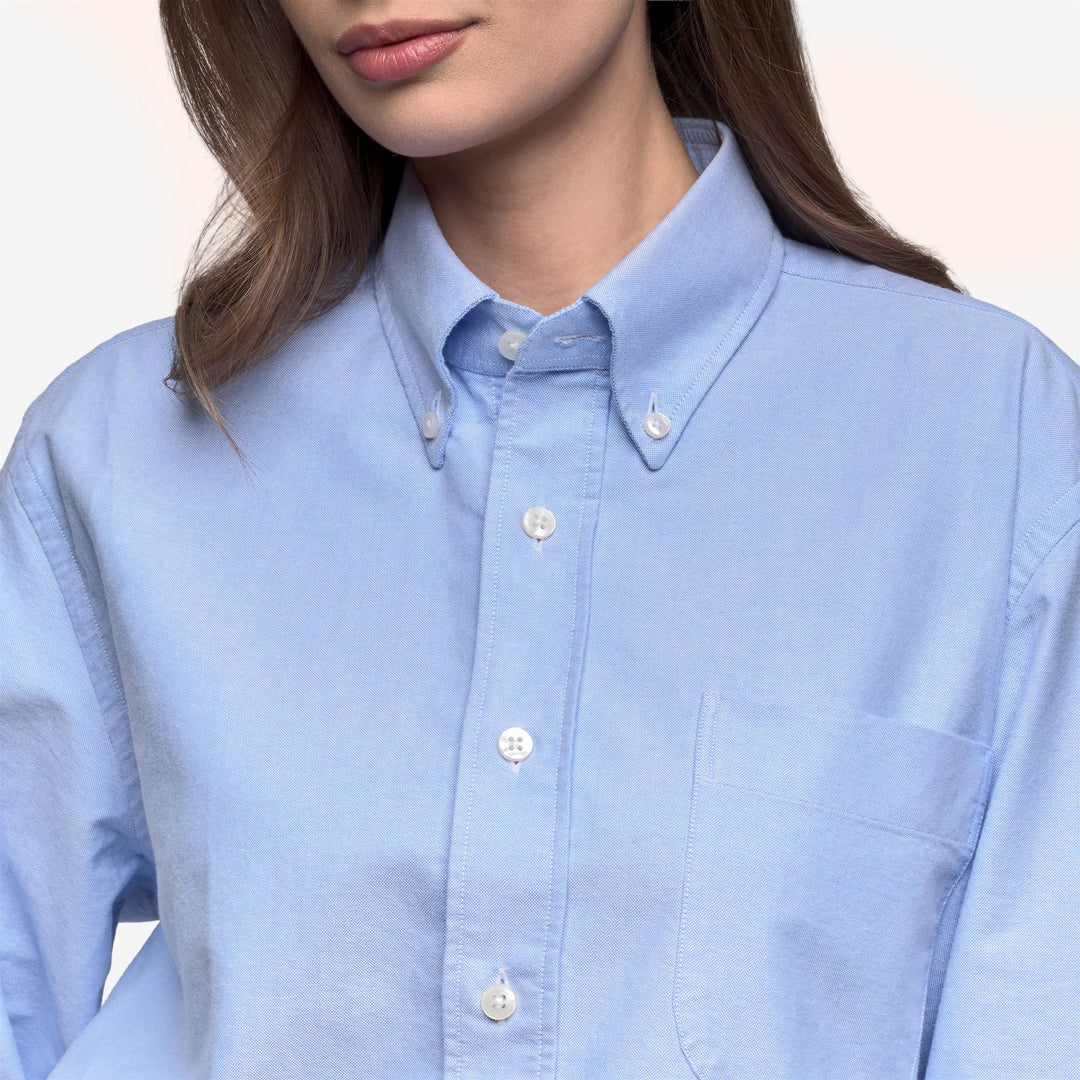 Azure blue Unisex Oxford Yachting Shirt main