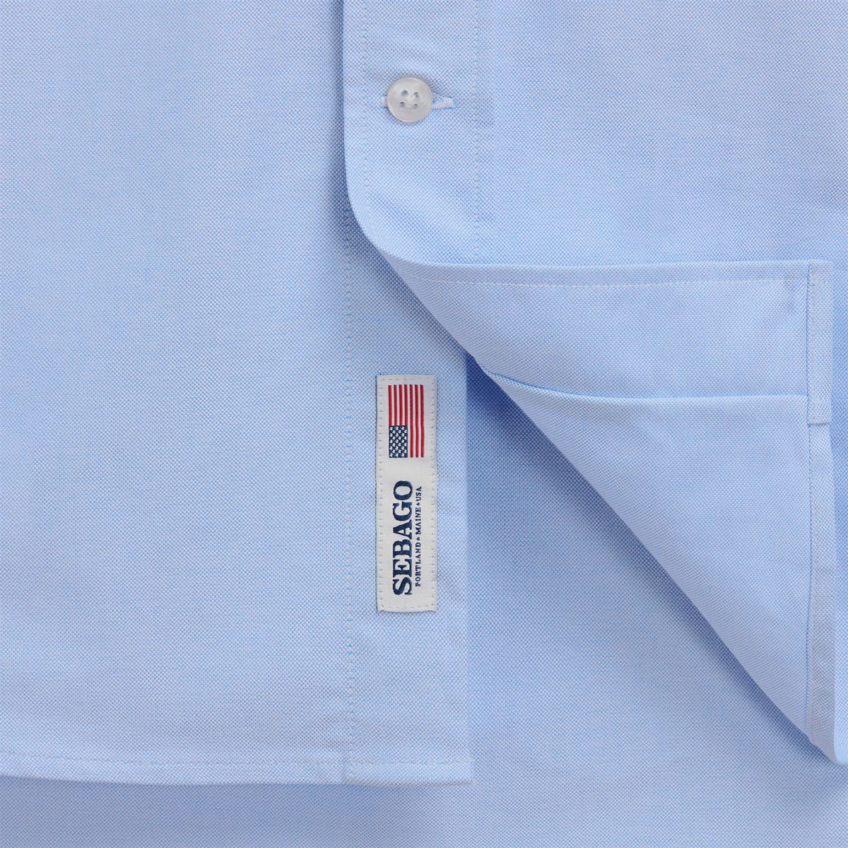 Blue Unisex Cotton Oxford Shirt