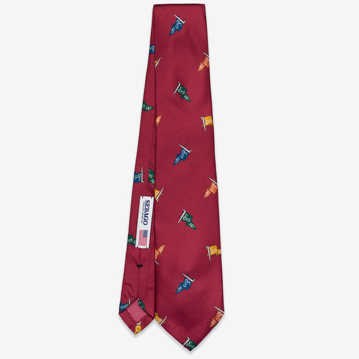 BROWNFIELD - Kleine Accessoires - Krawatte - Mann - BORDEAUX PENNANT FANCY