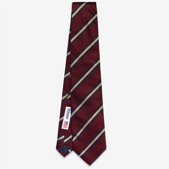 Red Men's Silk Regimental Tie for Leisure Wear 1