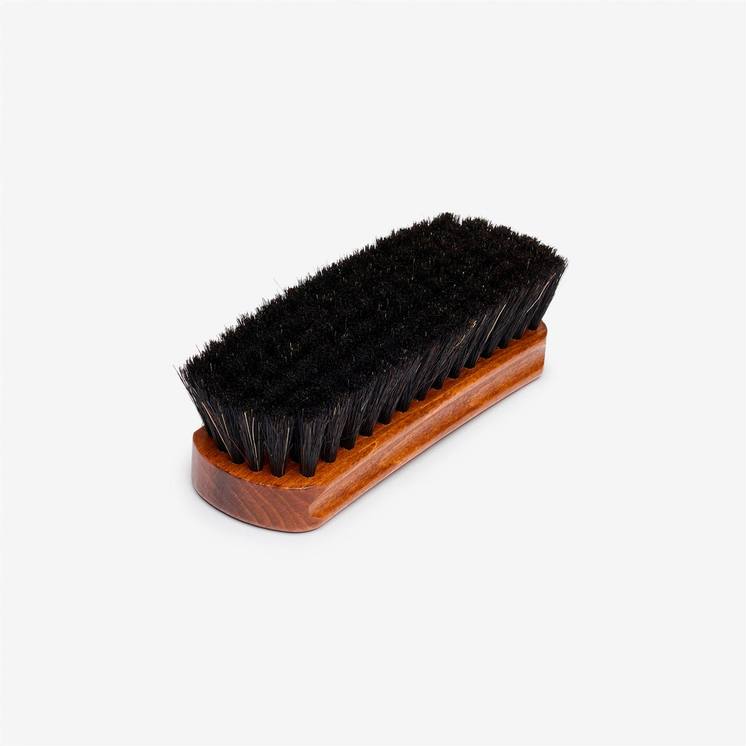 White Unisex Shoe Cleaning Brush with Wooden Handle main