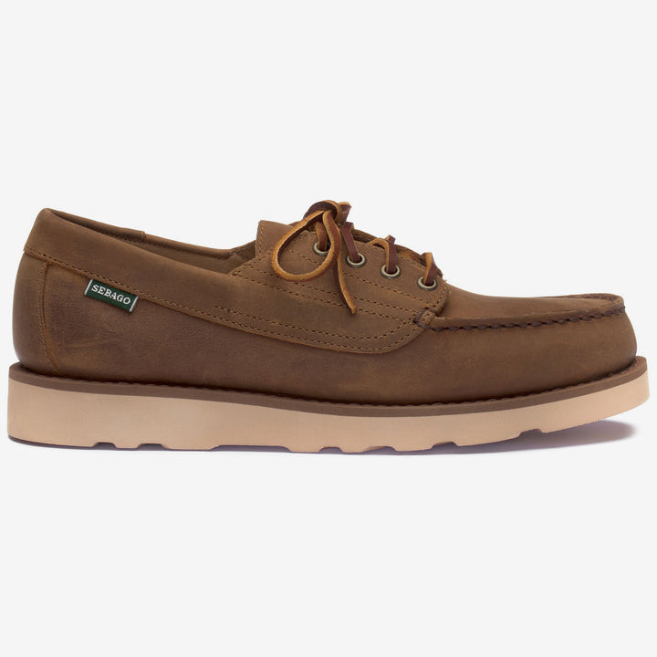 Brown Men's Leather Moccasin with Lightweight EVA Sole 1