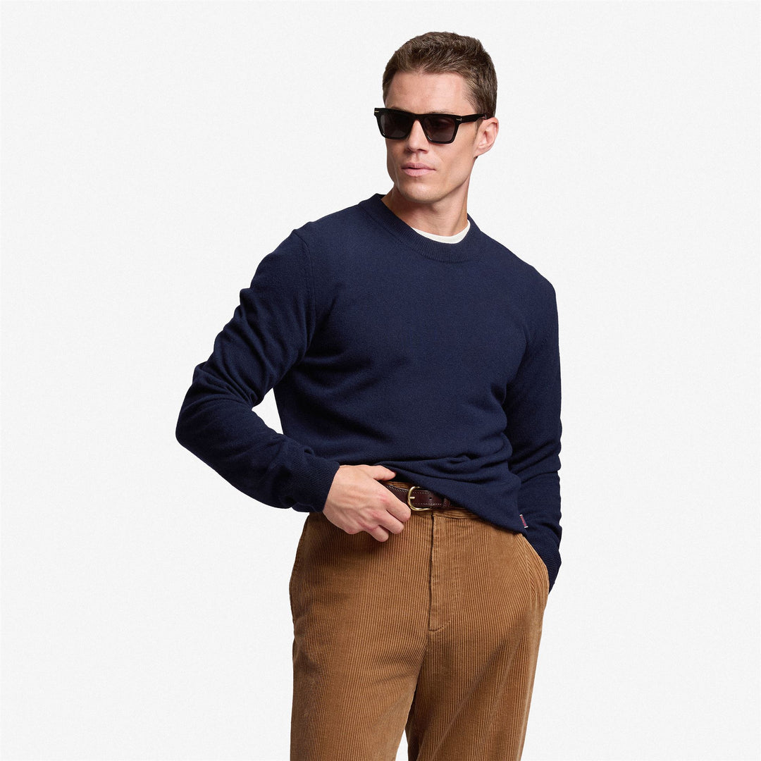 Dark Blue Unisex Wool Knitwear Jumper main