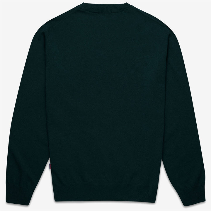 Green Unisex Classic Wool Knitwear Jumper 2
