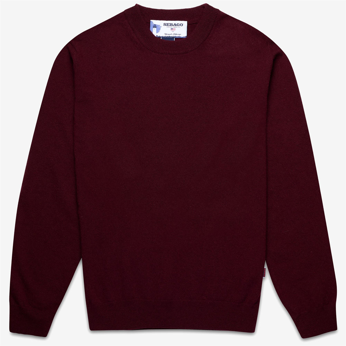 Red Unisex Wool Crewneck Sweater