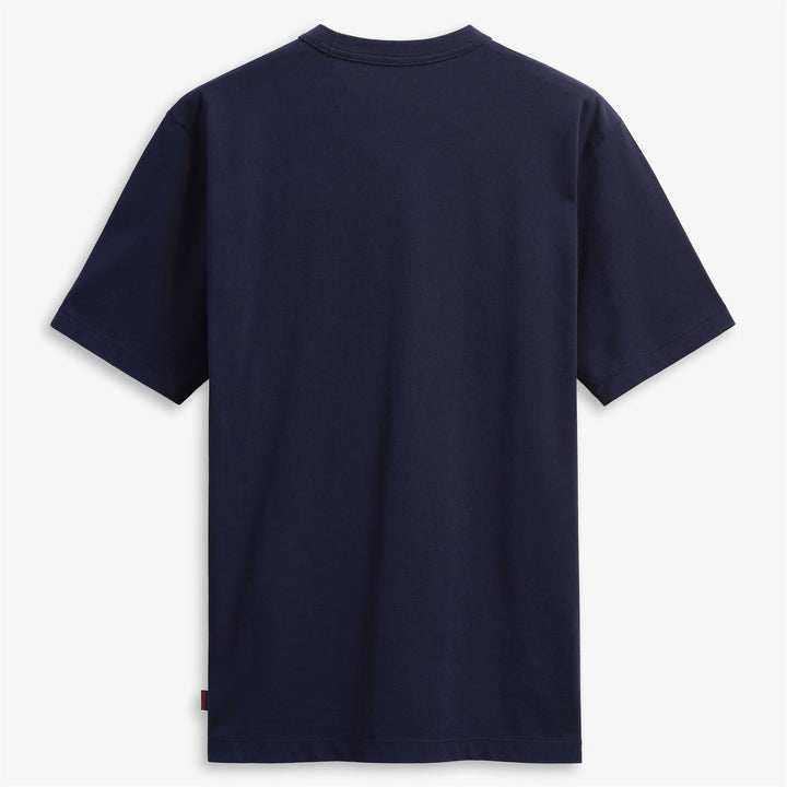 Dark Blue Unisex Cotton T-Shirt with Fishing Print 2