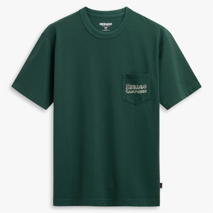 Green unisex Wymanlake Graphic T-Shirt with Pocket Design 1