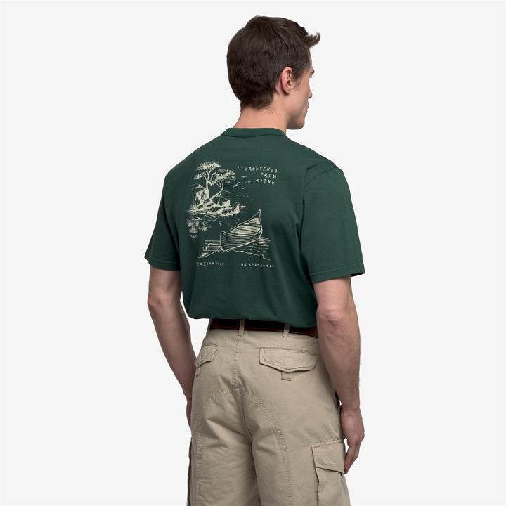 Green unisex Wymanlake Graphic T-Shirt with Pocket Design 5