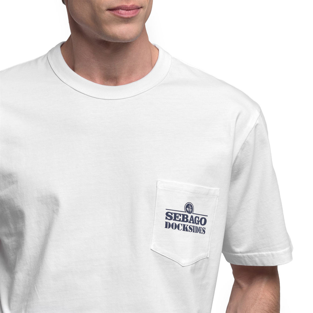 White Unisex Cotton Graphic T-Shirt with Pocket main