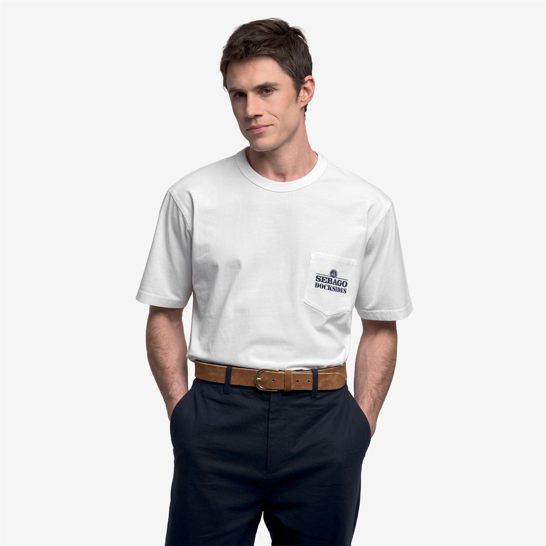 White Unisex Cotton Graphic T-Shirt with Pocket main