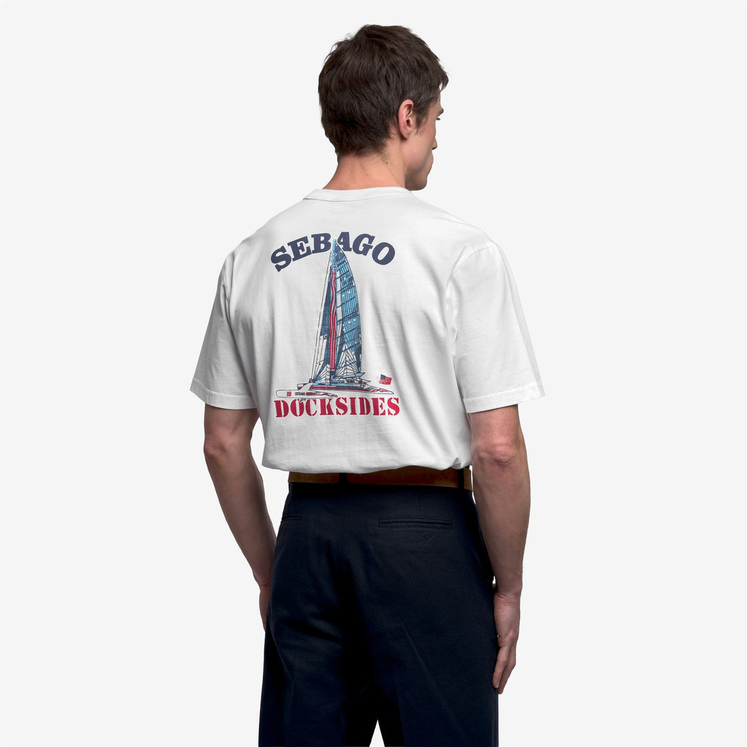 White Unisex Cotton Graphic T-Shirt with Pocket main