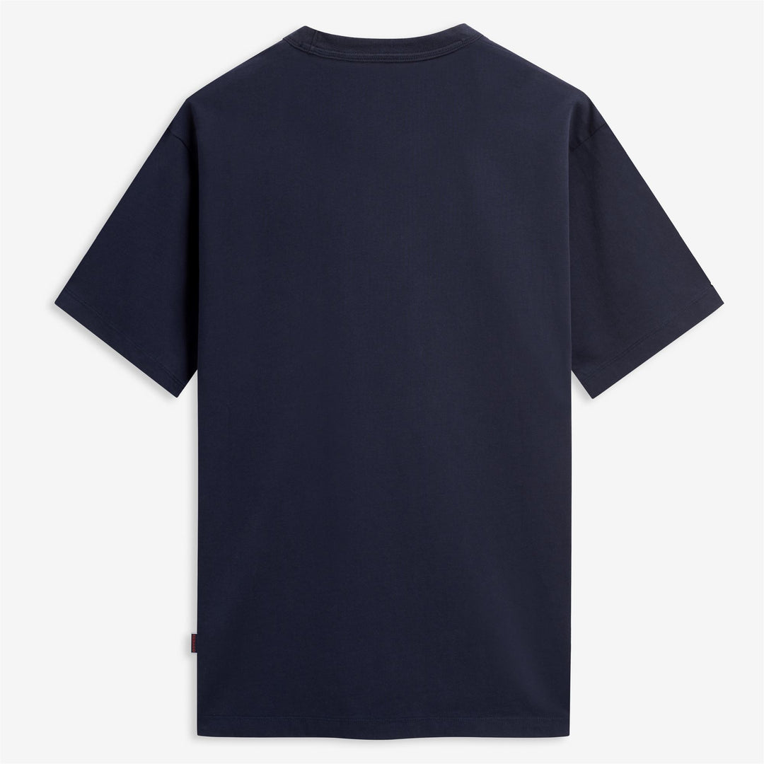 Dark Blue Unisex Cotton Adventure T-Shirt with Pocket main