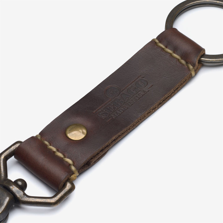 Brown Unisex Leather Key Chain from USA Made Collection 2