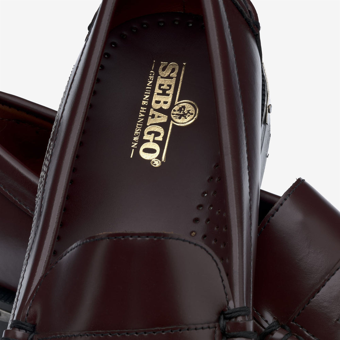 Mocasines marrones para hombre con bordado main