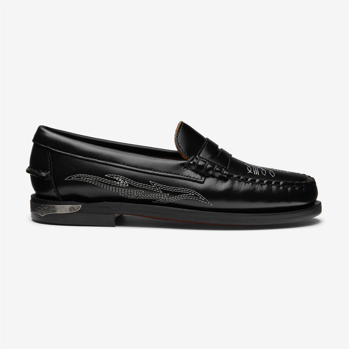 Black Women's Leather Loafer