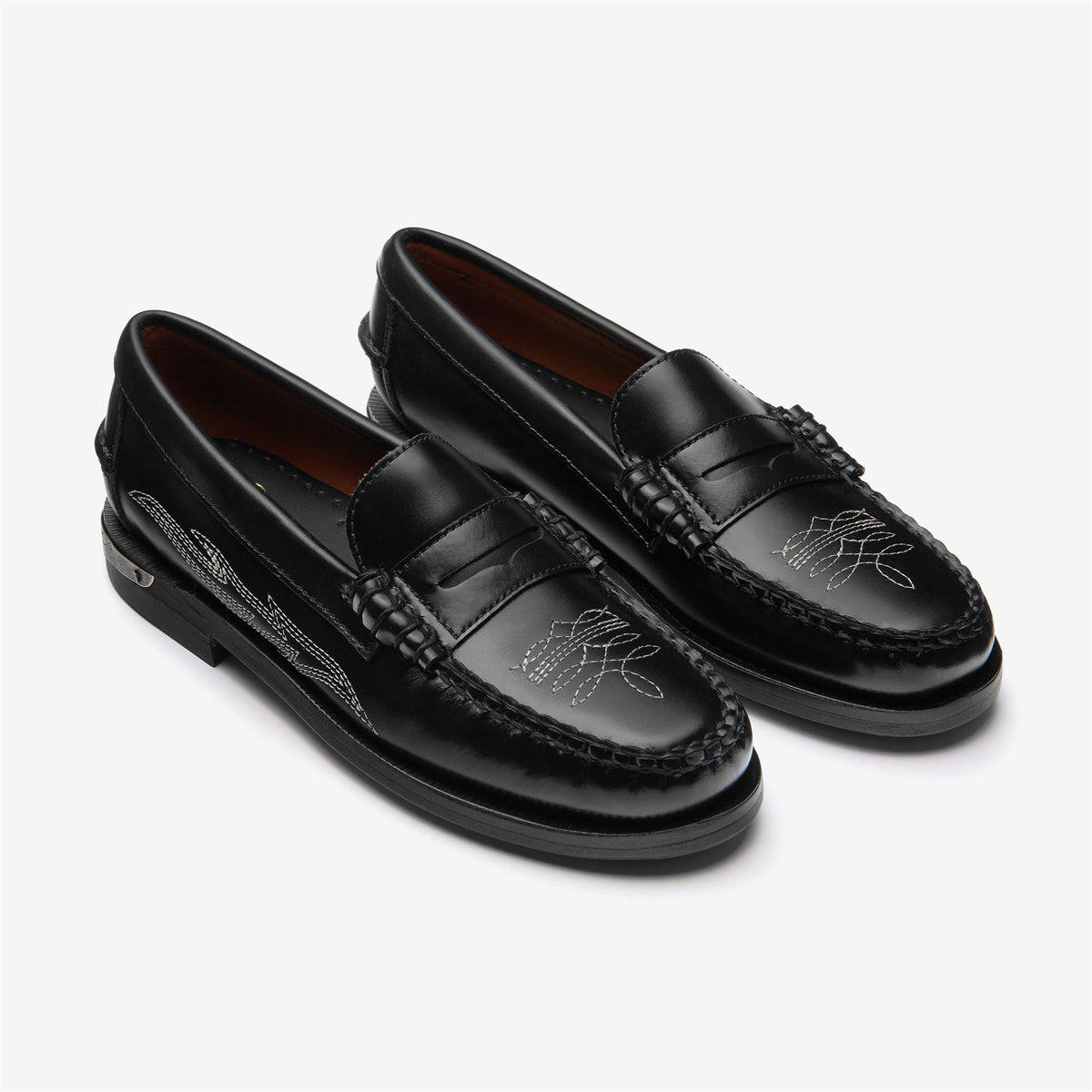 Black Women's Leather Loafer