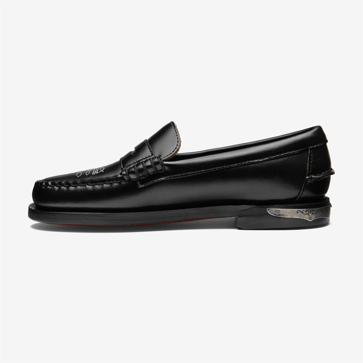 Black Women's Leather Loafer