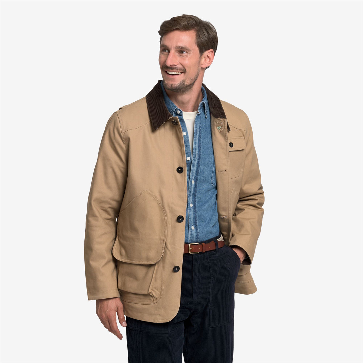 Jackets_Unisex_TENNY CANVAS_Jacket_BROWN CARTOUCHE - Commercial 6