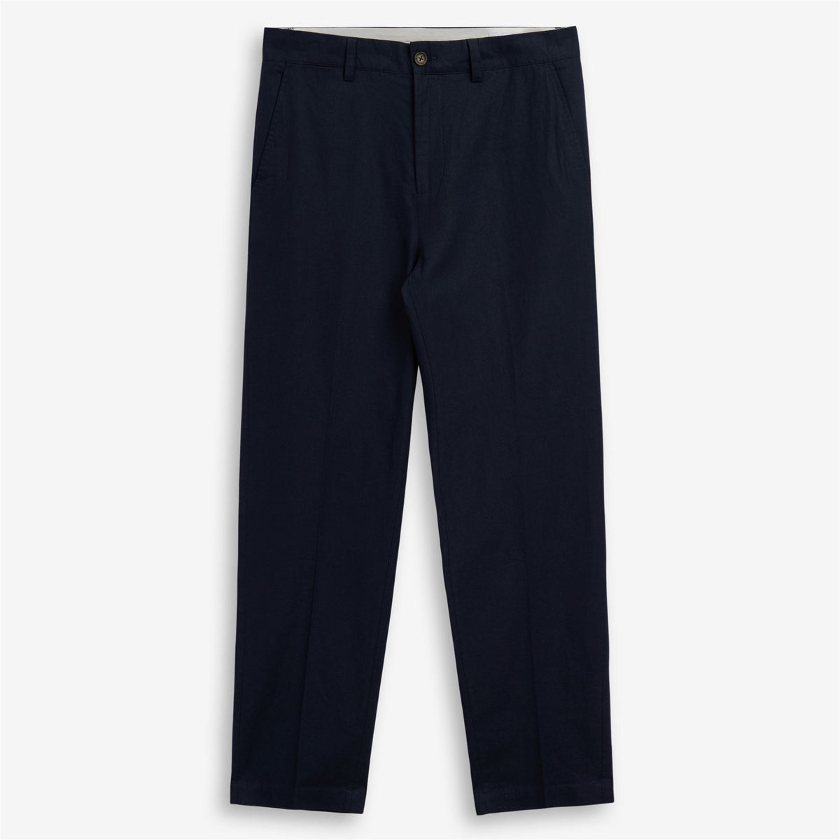 Blue Men's Linen Casual Trouser