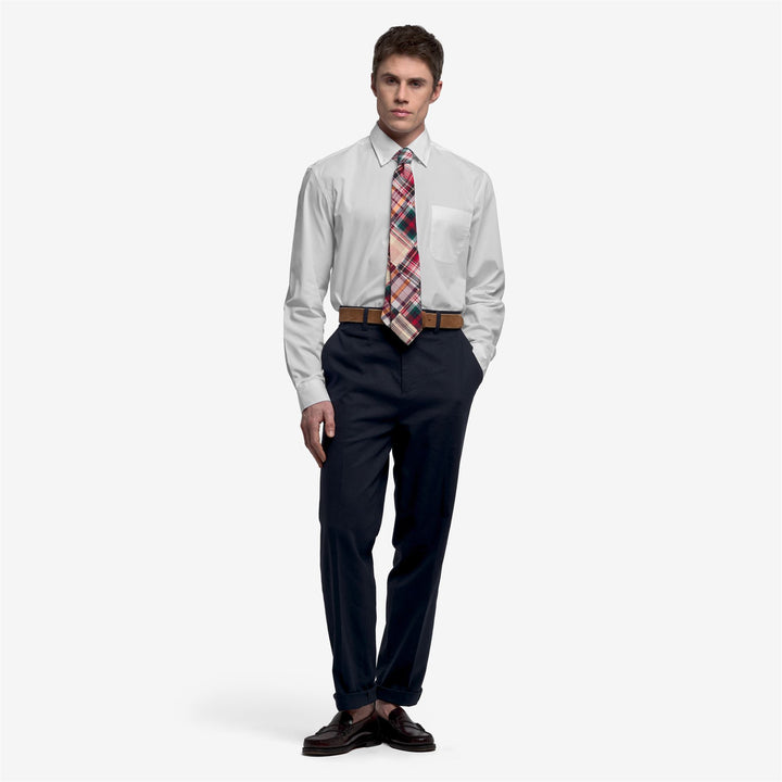 Dark Blue Men's Linen Cotton Chinos with Buttoned Pockets 4