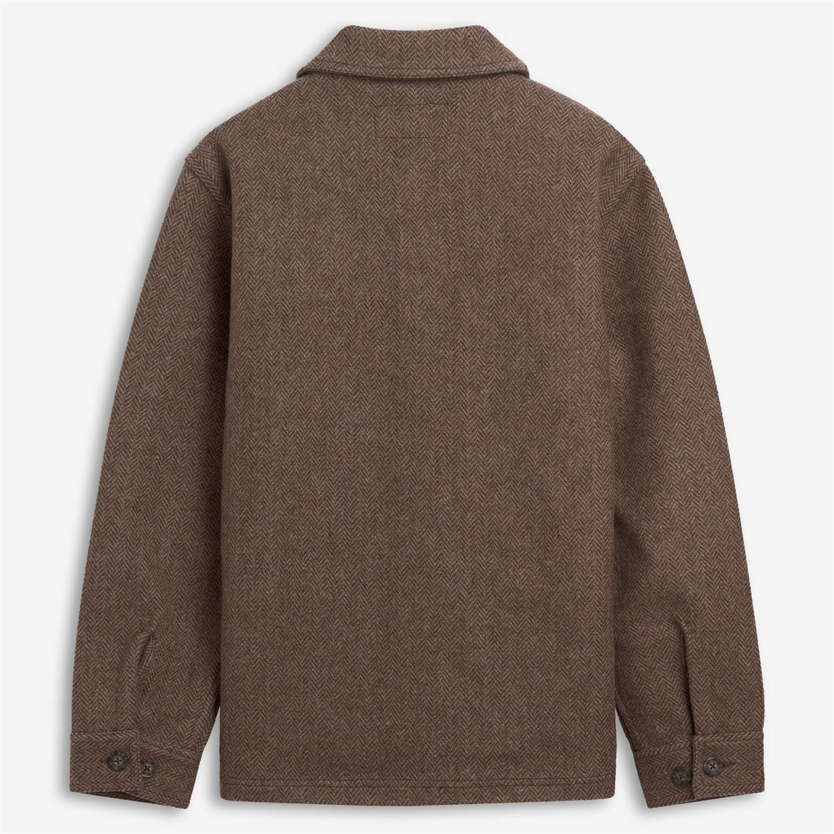 Beige Unisex Wool Overshirt Jacket