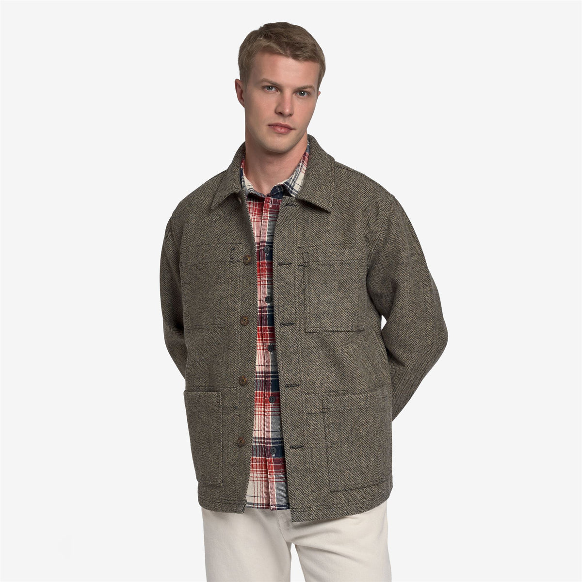 Grey Unisex Wool Jacket
