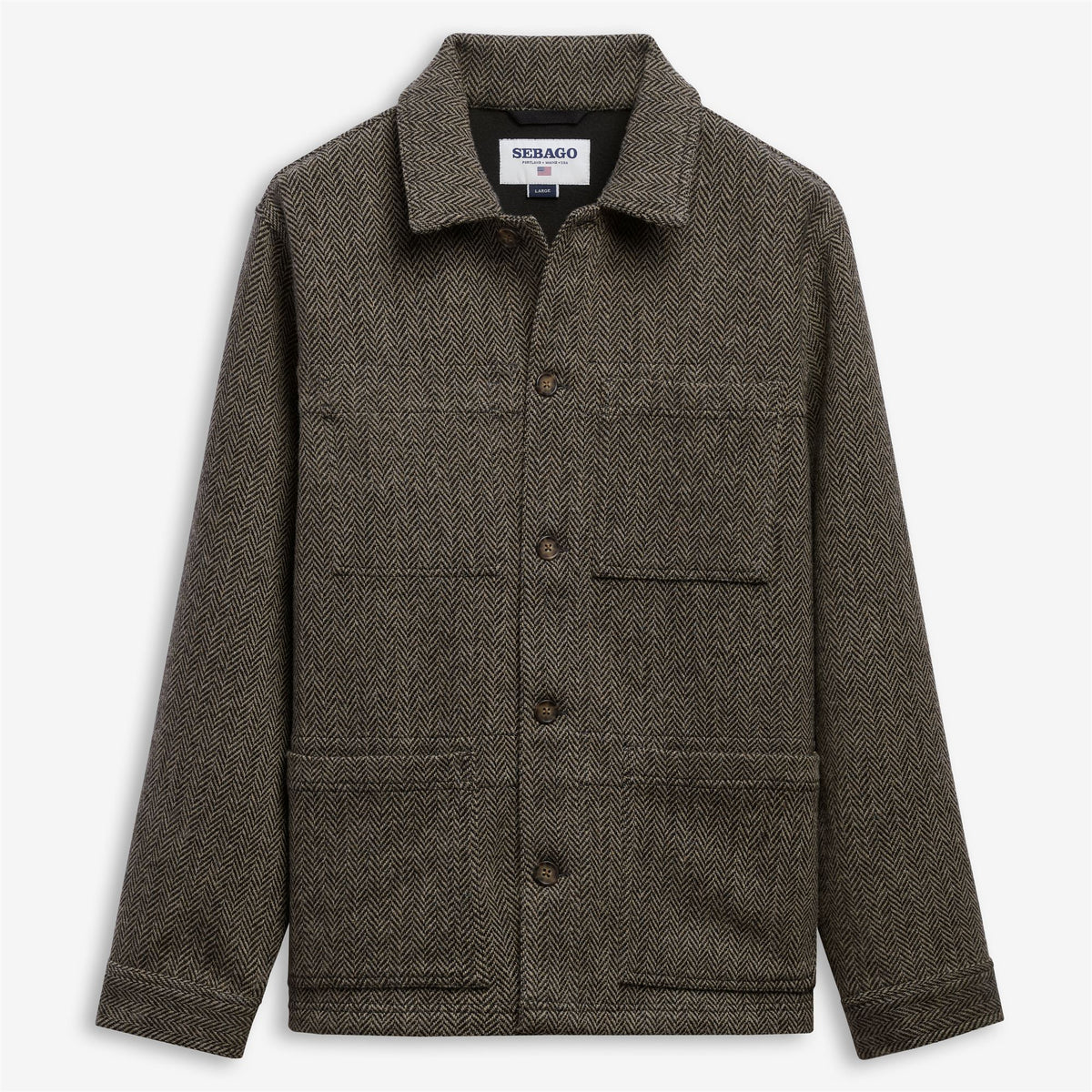 Grey Unisex Wool Jacket