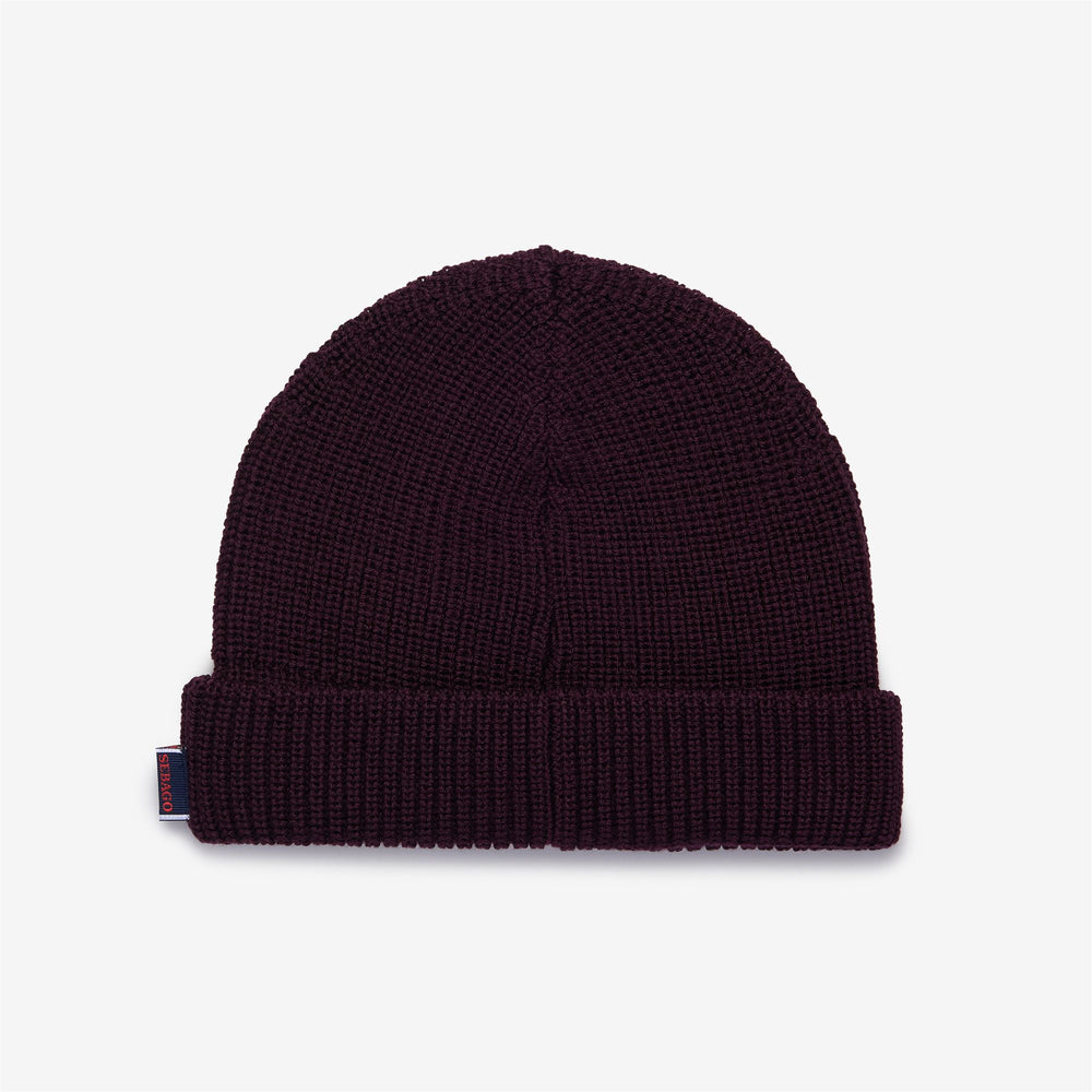Berretto in Lana Unisex per Vela Rosso Bordeaux 02