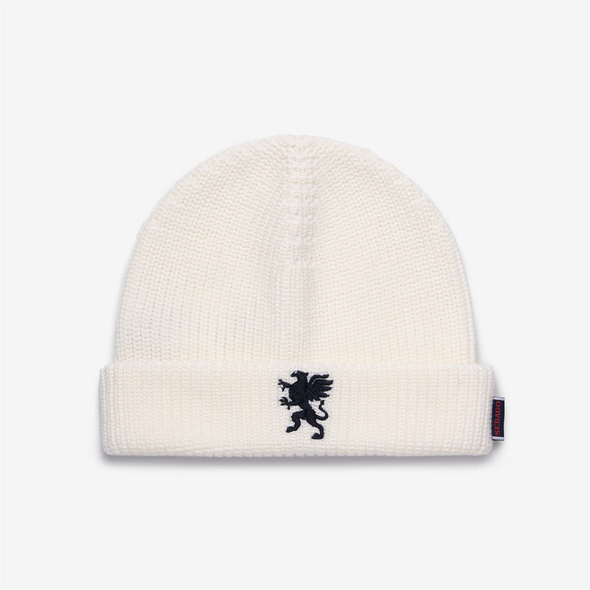 White Unisex Merino Wool Beanie