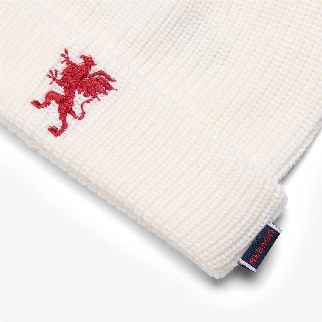 Weiße Unisex-Wollmütze für kaltes Wetter main