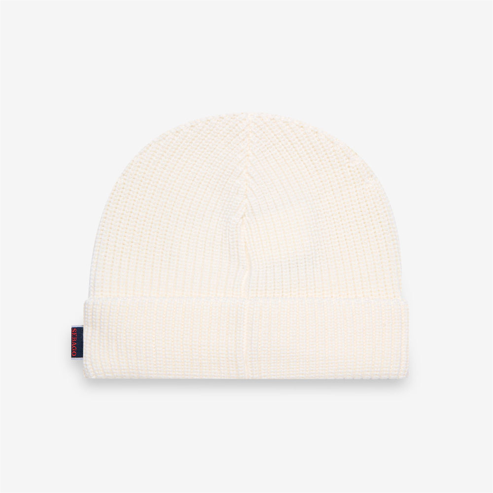 White Unisex Wool Watch Cap for Cold Weather 02