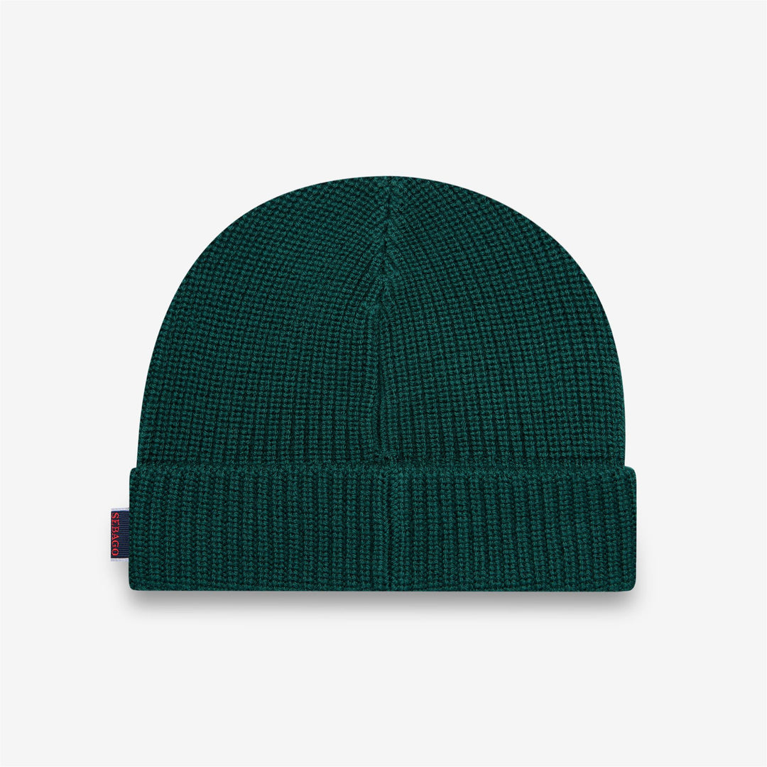 Berretto unisex in lana verde scuro per attività invernali main