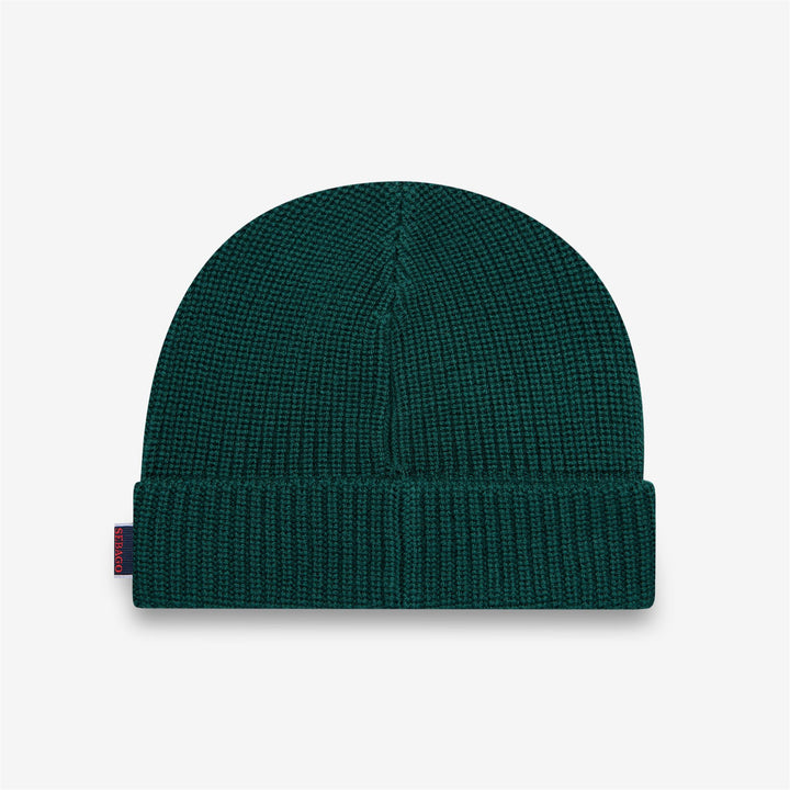 Berretto unisex in lana verde scuro per attività invernali 2