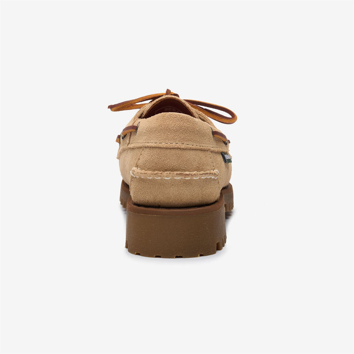 Beige Gelbe Damen Wildleder Mokassins für die Freizeit 5