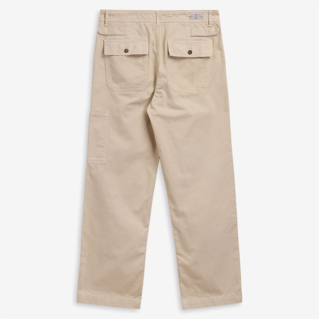 MILTON HARRINGBONE - Pantalons - Fatigue - Homme - Beige Gesso main