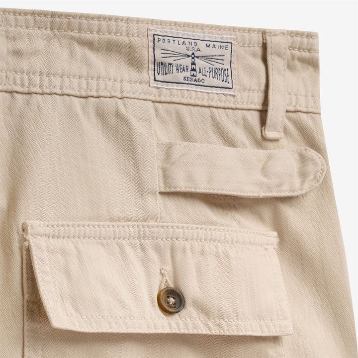 Beige Herren-Arbeitshose im klassischen Design 3