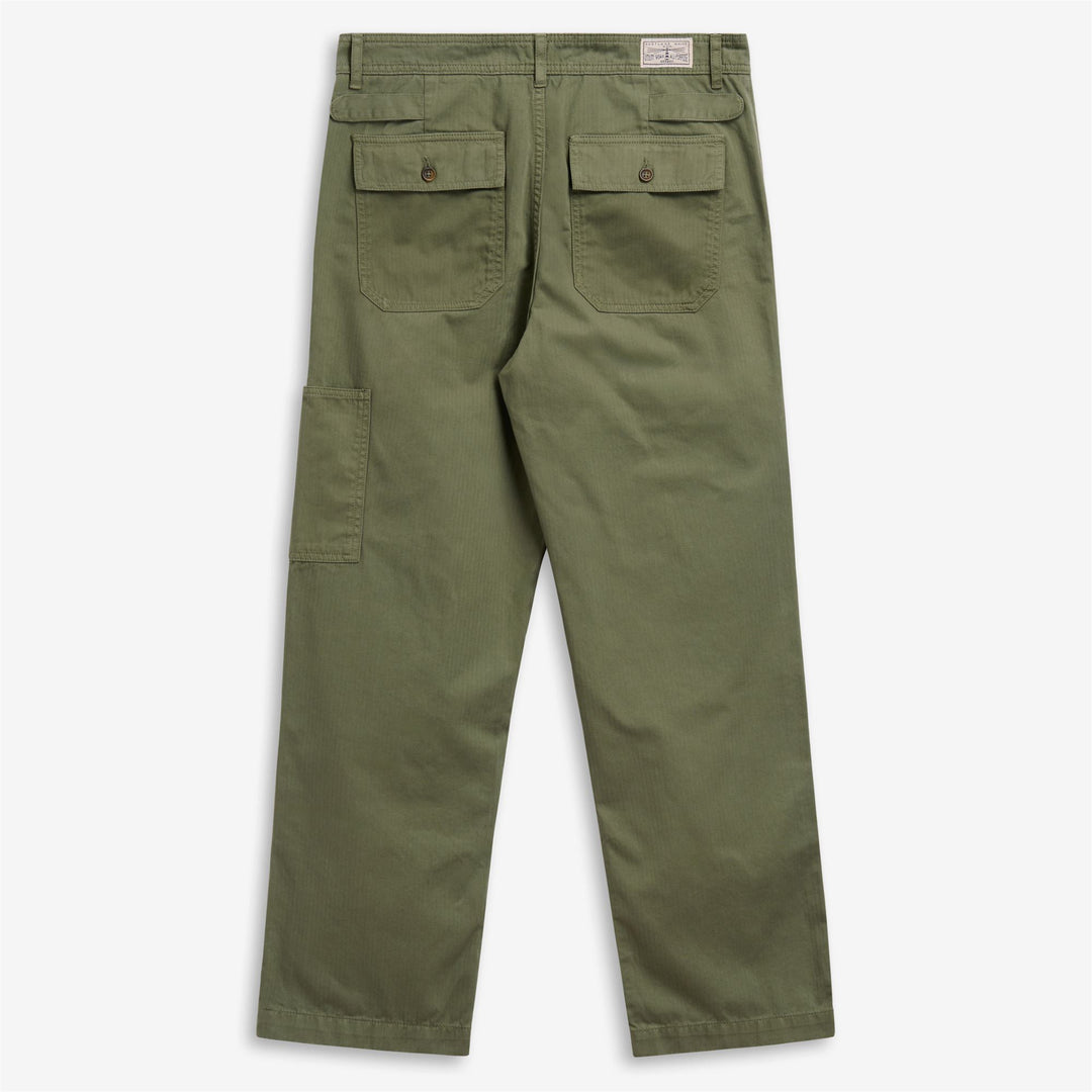 MILTON HARRINGBONE - Pants - Fatigue - Man - Green Lichen main