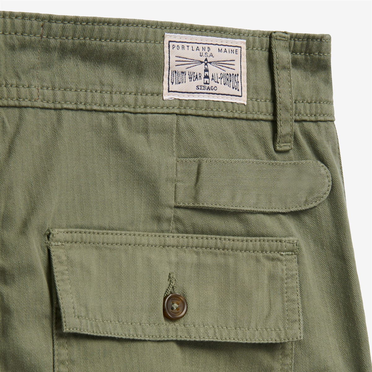 Green Men's Cotton Utility Pant