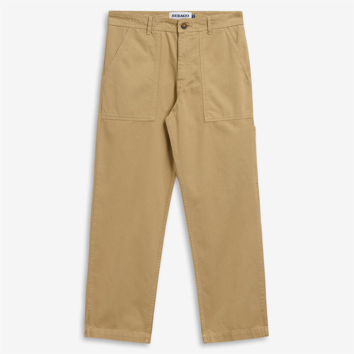 MILTON HERRINGBONE - Hose - Müdigkeit - Mann - Beige Laurel