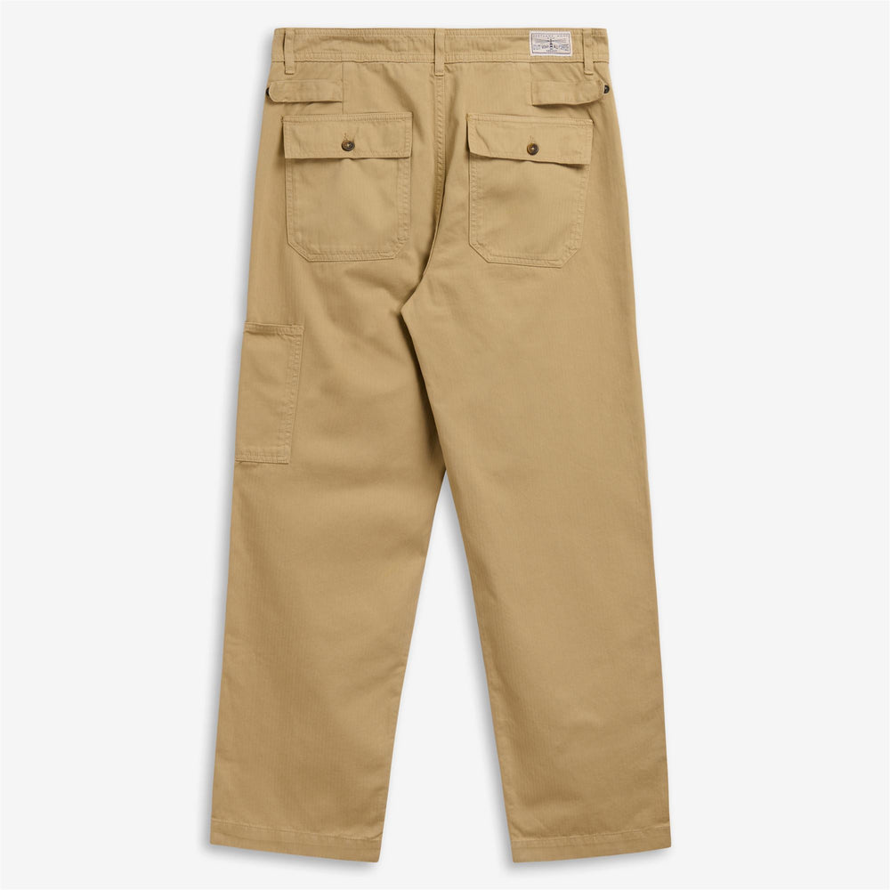 Beige Herren-Freizeithose mit Arbeits- und Funktionscharakter 02