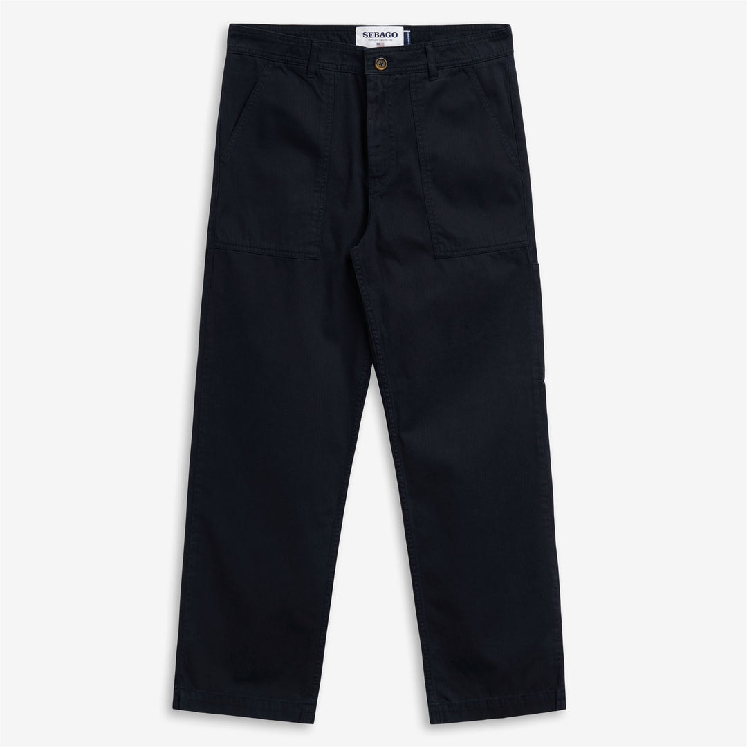 MILTON HERRINGBONE - Pants - FATIGUE - Man - BLUE DK 01