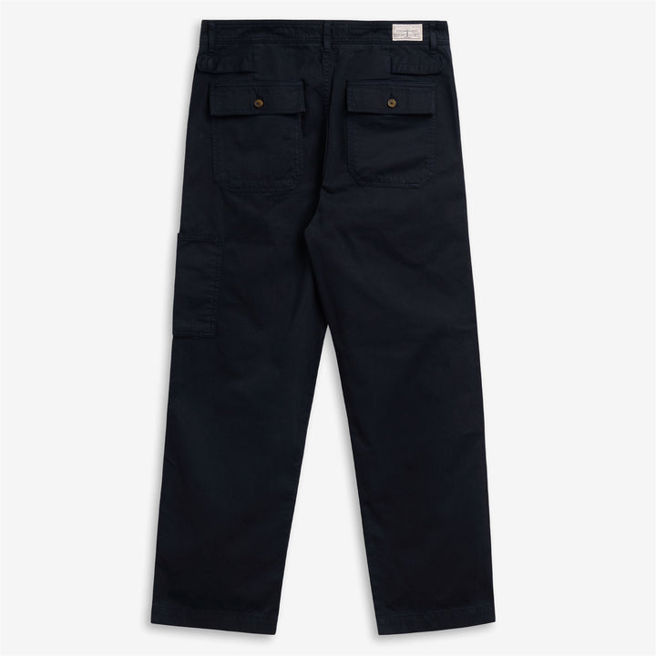 Dark blue Men's Casual Herringbone Fatigue Pants 2