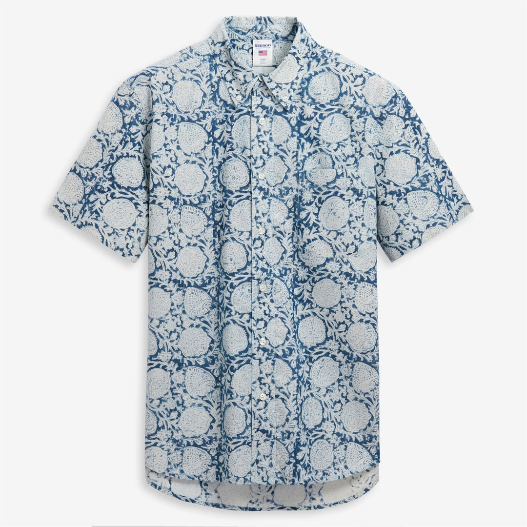 MARSHRIVER - SHIRTS - Casual - Unisex - FANCY WHITE-BLUE 01