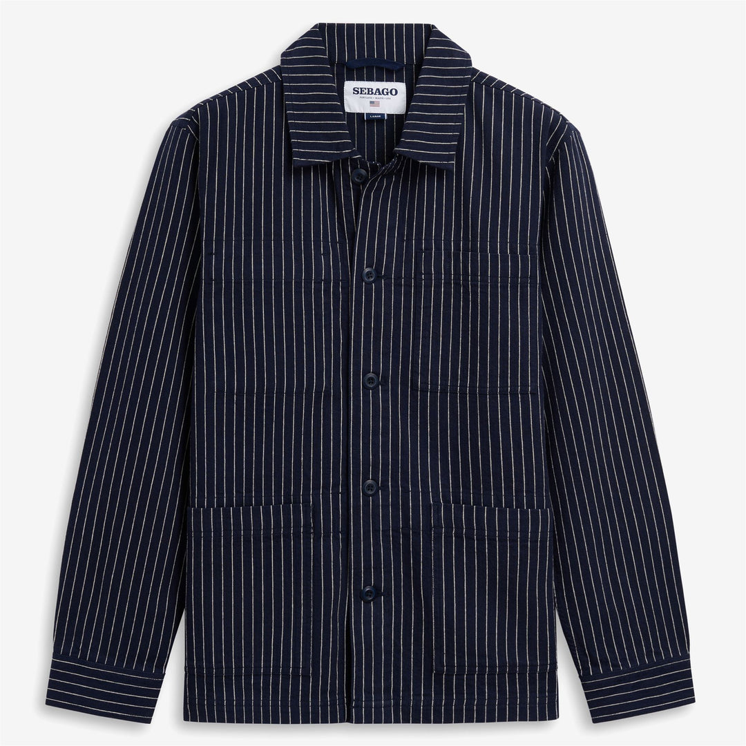 DORR STRIPES - Jackets - Jacket - Unisex - BLUE-WHITE NATURAL 01